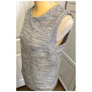 Banana Republic Sleeveless Tweed Blouse sz Medium